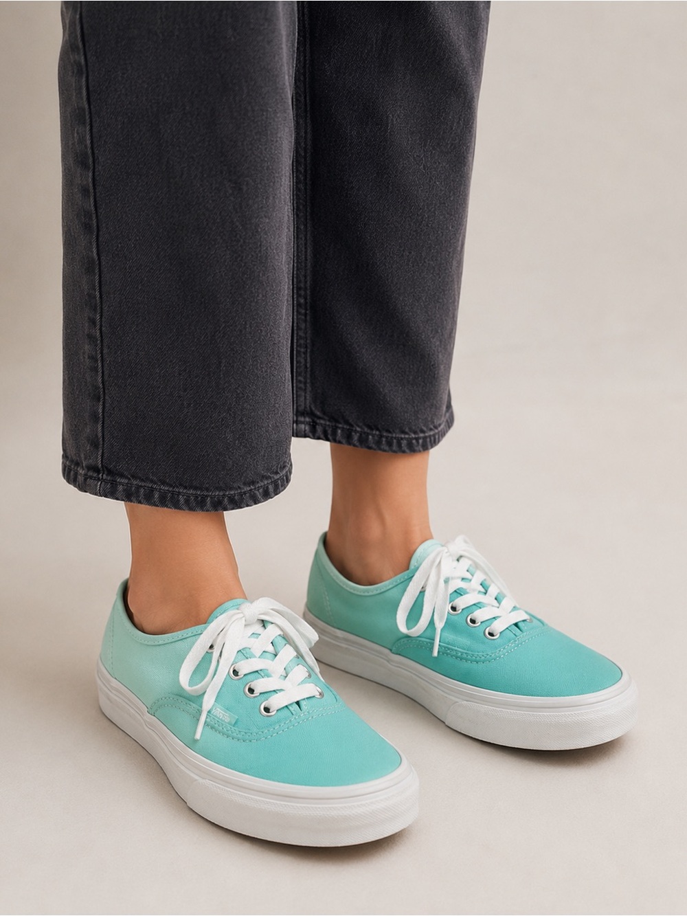 Vans Authentic Sneakers – Aqua/Turquoise Ombré – Women's Size 6 – Excellent Cond
